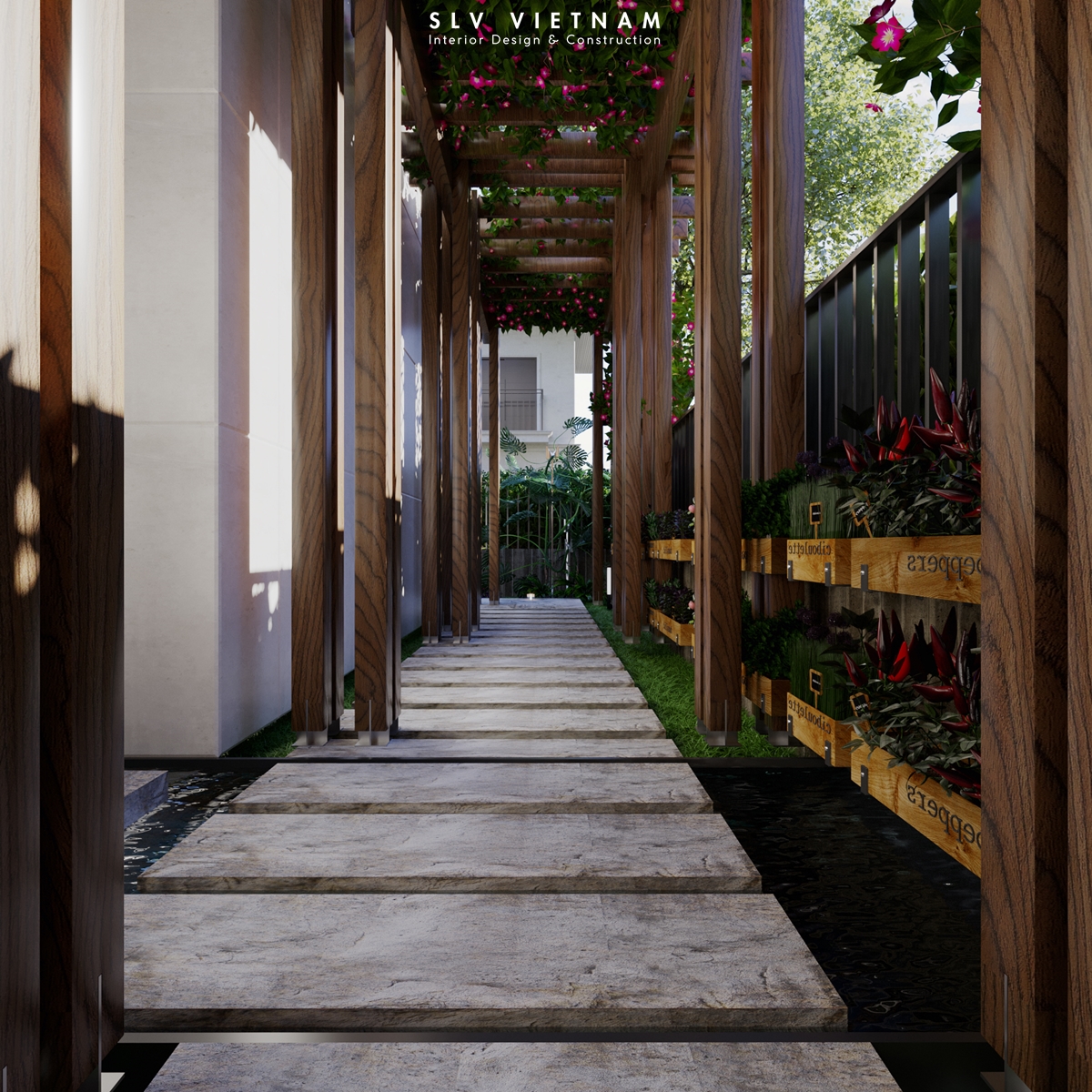 Kiến trúc dự án Hien Villa - SLV Vietnam (7)