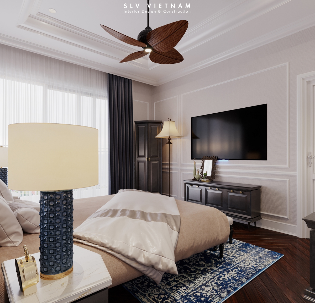 Phòng ngủ 1 dự án Hien Villa - SLV Vietnam (1)
