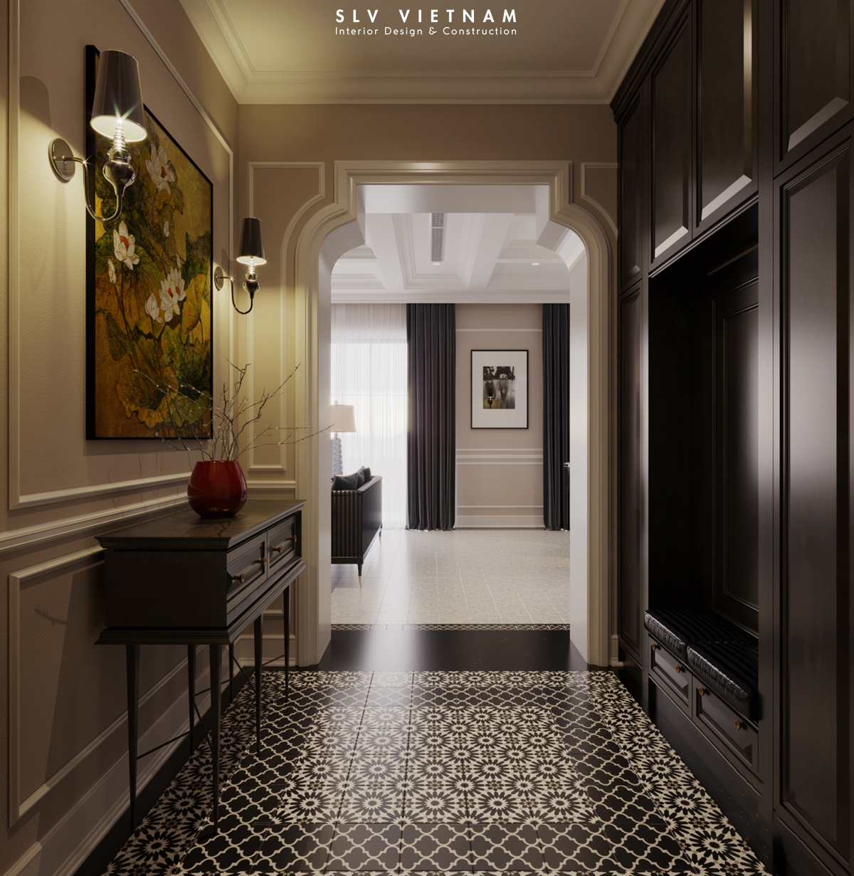 Sảnh dự án Hien Villa - SLV Vietnam (1)