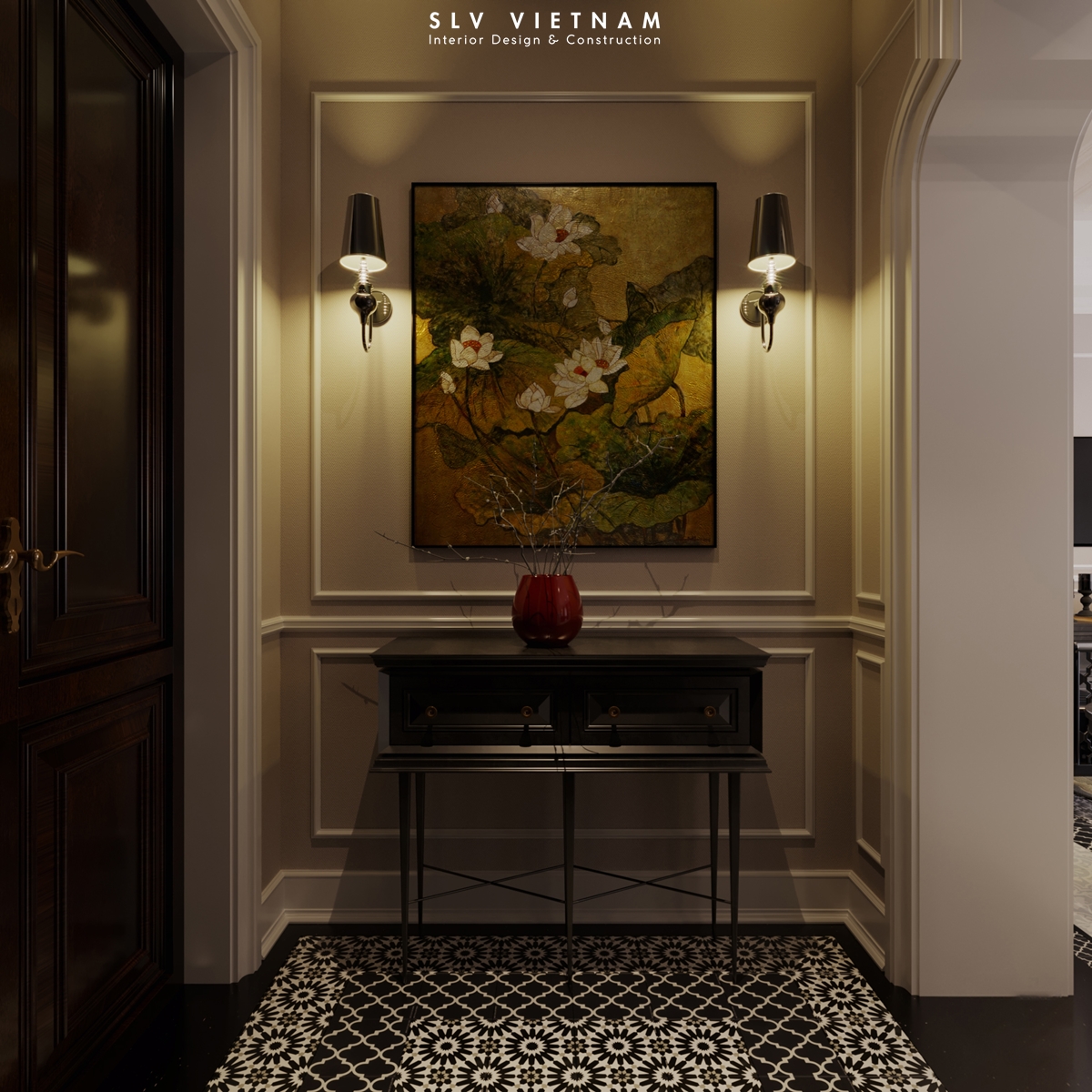 Sảnh dự án Hien Villa - SLV Vietnam (2)