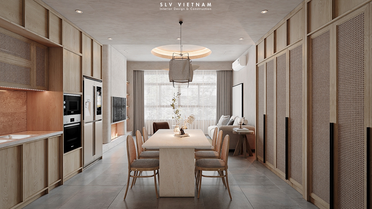 Phòng bếp nhà phố Tuan Anh House - SLV Vietnam (2)