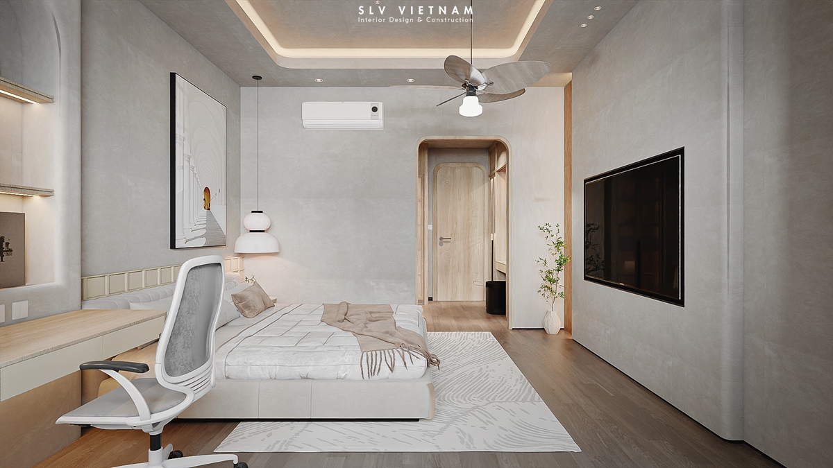 Phòng ngủ 1 nhà phố Tuan Anh House - SLV Vietnam (1)