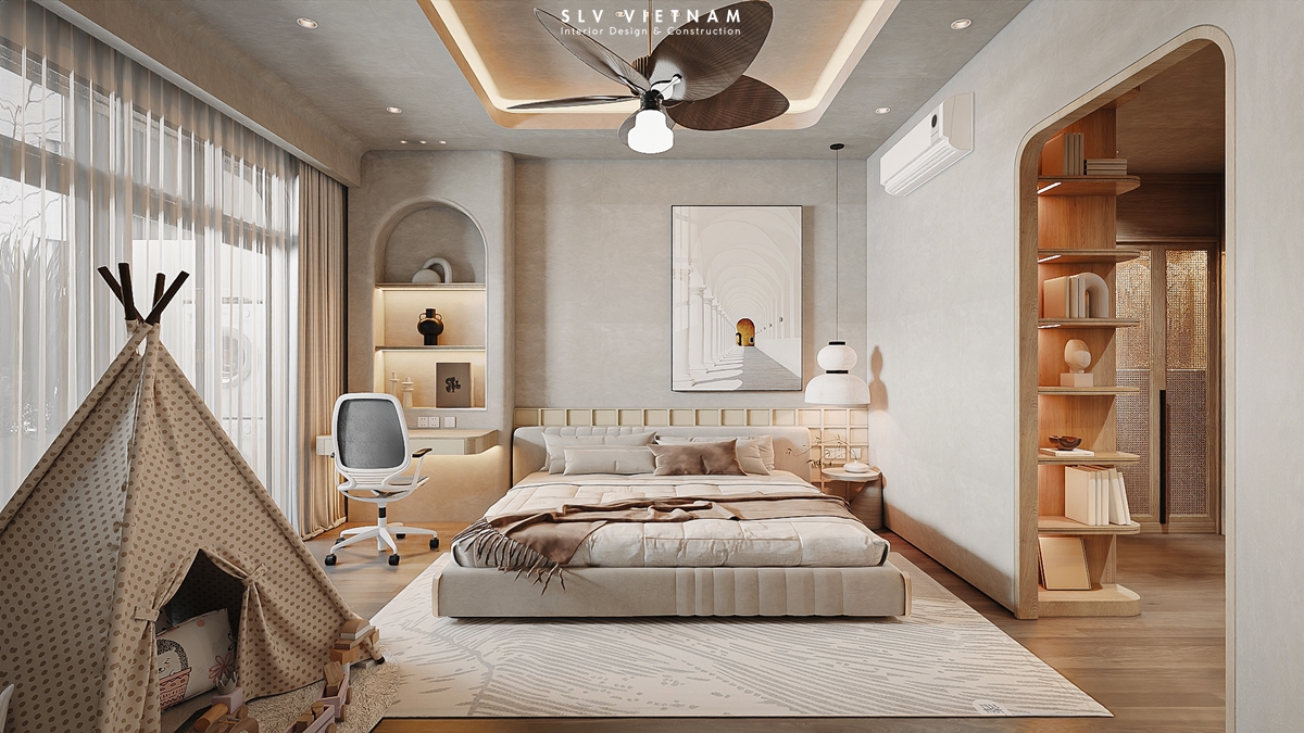 Phòng ngủ 1 nhà phố Tuan Anh House - SLV Vietnam (2)