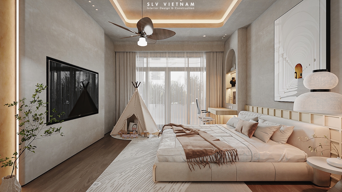 Phòng ngủ 1 nhà phố Tuan Anh House - SLV Vietnam (3)