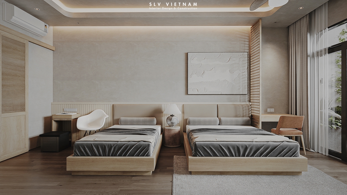 Phòng ngủ 2 nhà phố Tuan Anh House - SLV Vietnam (2)