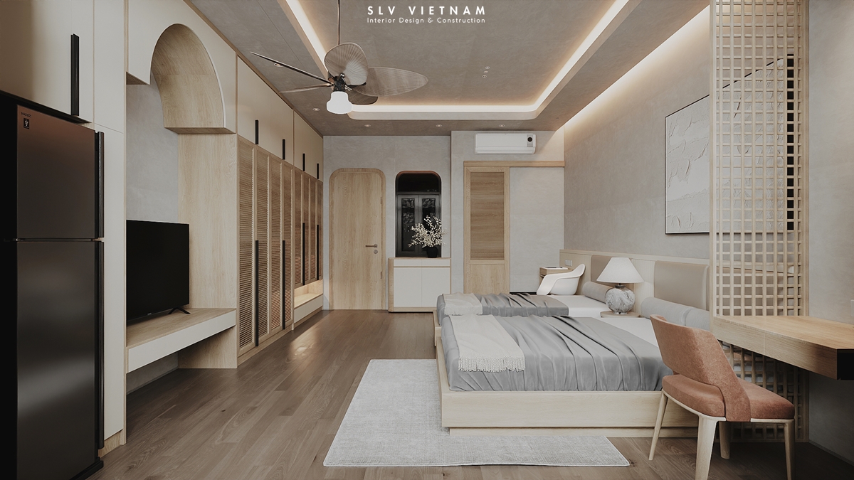 Phòng ngủ 2 nhà phố Tuan Anh House - SLV Vietnam (3)